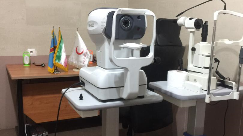 افتتاح بخش چشم پزشکی در مرکز سلامت جمعیت هلال احمر در کنگو